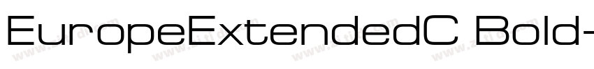 EuropeExtendedC Bold字体转换
